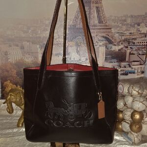 Coach Horse & Carriage Embossed Tote